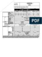 Honda Shuttle Main Specification Sheet