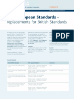 New European Standards - Replacements For British Standards PDF