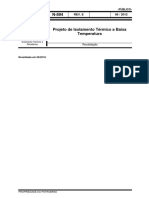 N-894 Contec Projeto de Isolamento Térmico A Baixa Temperatura