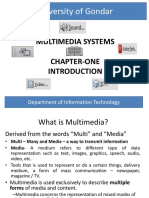 University of Gondar: Multimedia Systems Chapter-One