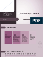 Qi Men Dun Jia Calendar: JULY 2019