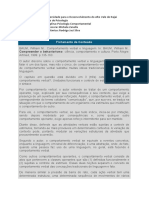 Fichamento de Conteúdo (Psicologia Comportamental: Compreender o Behaviorismo)