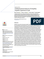 A Bidimensional Measure of Empathy: Empathic Experience Scale