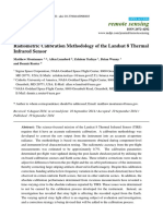 Remote Sensing: Radiometric Calibration Methodology of The Landsat 8 Thermal Infrared Sensor