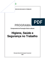 Higiene Saúde e Segurança No Trabalho