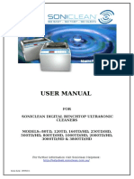 User Manual For Soniclean Digital Benchtop Ultrasonic Cleaners 191013 PDF