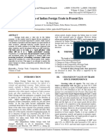 An Analysis of Indian Foreign Trade in Present Era