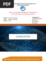 Unit 2 - Second Half (Globalization, Liberalization, WTO & Its Impact & Consumer Protection)