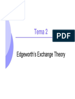 Tema 2: Edgeworth's Exchange Theory