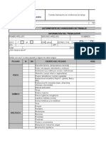 Formato Autoreporte Condiciones de Trabajo Uv