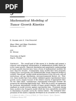 Bajzer Z. Mathematical Modeling of Tumor Growth Kinetics