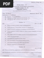 B.Tech. (Sem. 6th) II (Switchgear &protection) Subject Code: Ee 306 Paper