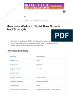 Hercules Workout - Build Raw Muscle and Strength - Muscle & Strength