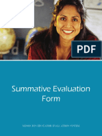 Summative Evaluation Form: Missouri'S Educator Evaluation System