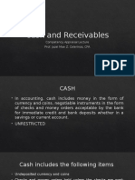 Cash and Receivables: Competency Appraisal Lecture Prof. Jazel Mae Z. Celerinos, CPA