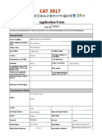 CAT Application Form PDF