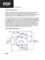 100 Watt Inverter Circuit: Circuit Diagram With Parts List