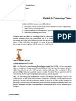 Lesson 2 Percentage Taxes