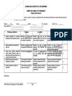 Technological Institute of The Philippines Rubric For Conduct of Experiments (Engineering Programs)