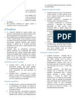 Elementos Acidentais (Termo, Condição, Encargo) - Resumo Negócios Jurídicos