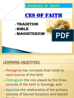 R1 Lesson 3 Sources of The Faith