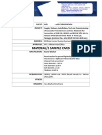 Material/S Sample Card: Spug Dpps