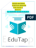 Fodder Material Descriptive English For Phase 2 Batch 1 For NABARD Grade A/B 2019