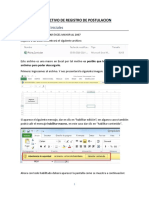 Instructivo para El Registro de Postulantes