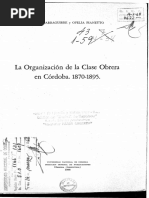 Hilda Iparraguirre y Ofelia Pianetto, La Organización de La Clase Obrera en Córdoba, 1870-1895 (UNC 1968)