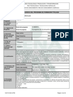 Infome Programa de Formación Titulada - Cultivos Agricolas