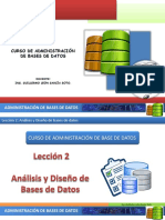 BD1 Leccion2 Analisis y Diseño de Bases de Datos