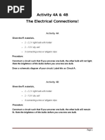 Activity 4A & 4B The Electrical Connections!