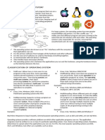 Operating Systems Classification