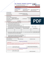 Pak Qatar Family Takaful Limited: Hospitalization Reimbursement Claim Form