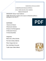 Movimientos Sociales Como Causa A La Liberación Política e Ideológica en Los Años 70