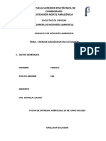 Riesgos Geológicos en El Ecuador