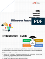 EPI Enterprise Resource Planning: Computerized Maintenance Management System