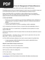 Science Notes For Class 10 Chapter 16 Management of Natural Resources