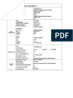 Spec Sheet For Orifice: Root Valve