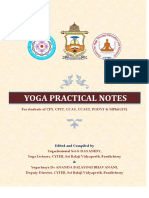 Yoga Practical Notes: For Students of Cfy, Cfyt, Ccay, Ccayt, Pgdyt & Mphil (Yt)