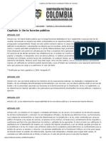 Capítulo 2 Del Título 5 de La Constitución Política de Colombia