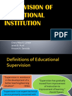 Supervision of Educational Institution