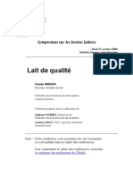 Lait de Qualité