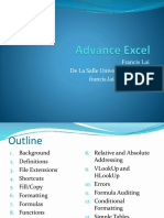 Advance Excel - Part 1 of 2