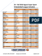 Fall 2010 Agassi Schedule Final