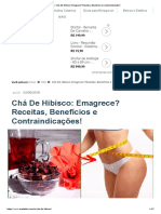 Chá de Hibisco - Emagrece - Receitas, Benefícios e Contraindicações! PDF