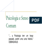 Psicologia e Senso Comum