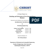 A Project Report On Modeling and Fabrication of Foot Operated Power Hammer