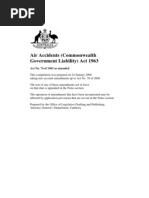 Air Accidents (Commonwealth Government Liability) Act 1963: Act No. 74 of 1963 As Amended