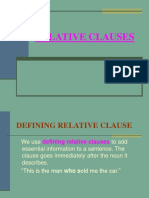 Relative Clauses